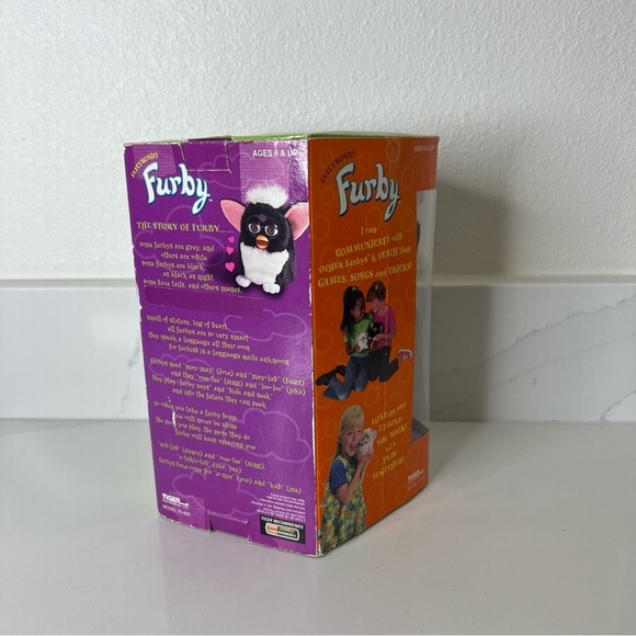 Vintage Furby 1998 Black Tiger Electronics Model 70-800 Box Included - Picture 6 of 9